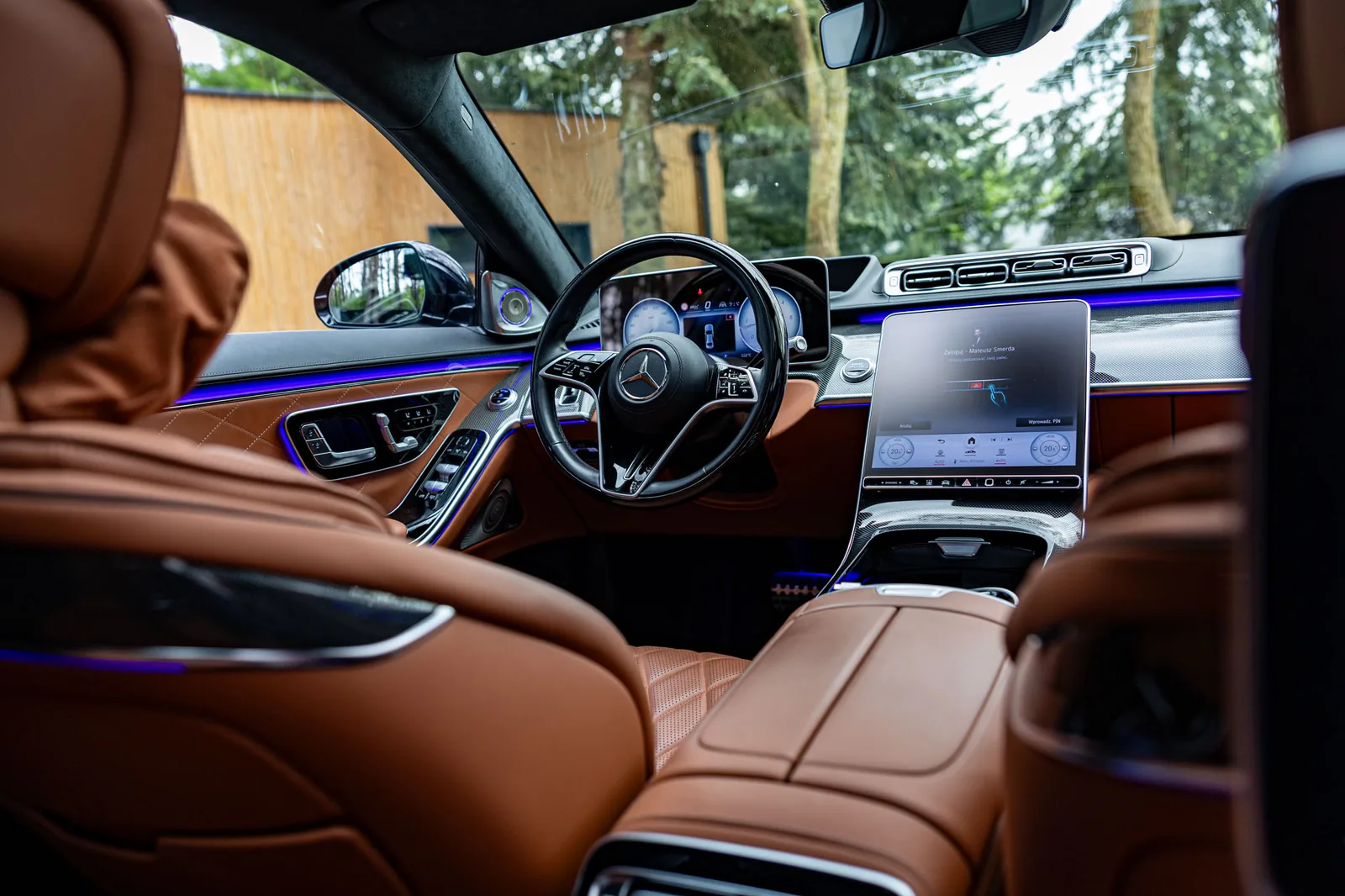 Mercedes S-Class Long — przednie siedzenie